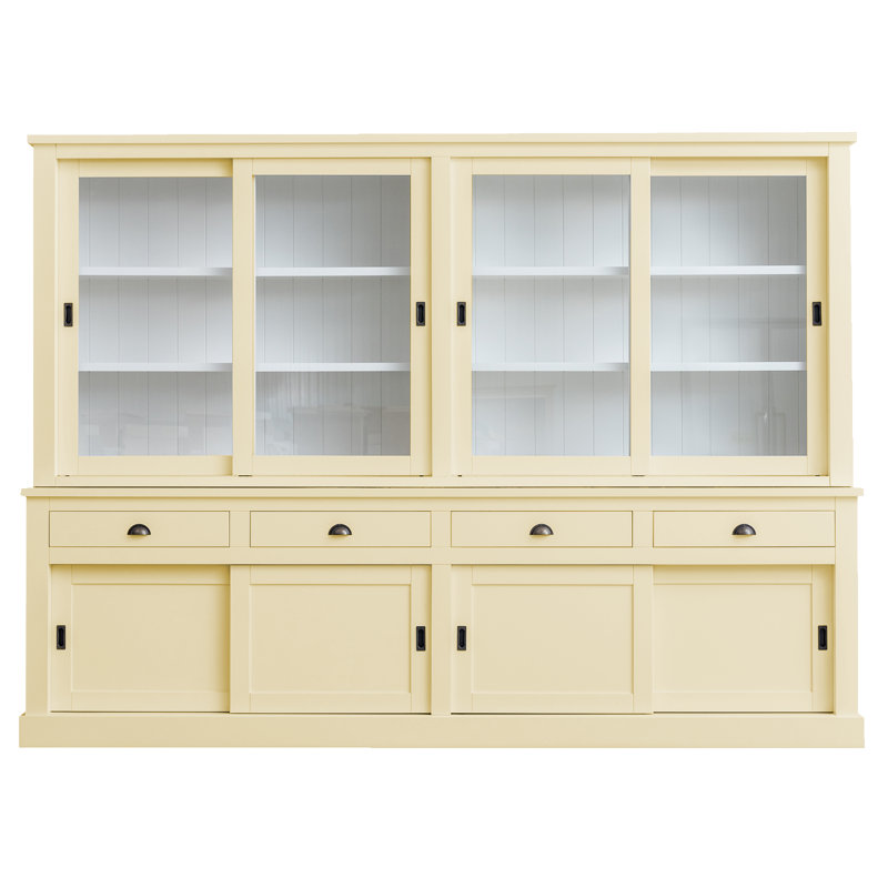 Butler 300 cm W Display Cabinet, Light Ivory