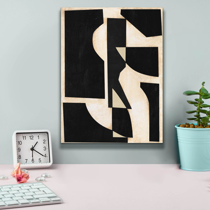 «Onyx Cutout Shapes II» par Regina Moore, H 16 po x l 12 po x P 0,75 po