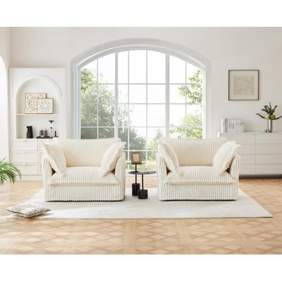 Ensemble de 2 chaises d'appoint Modern Armchairs
