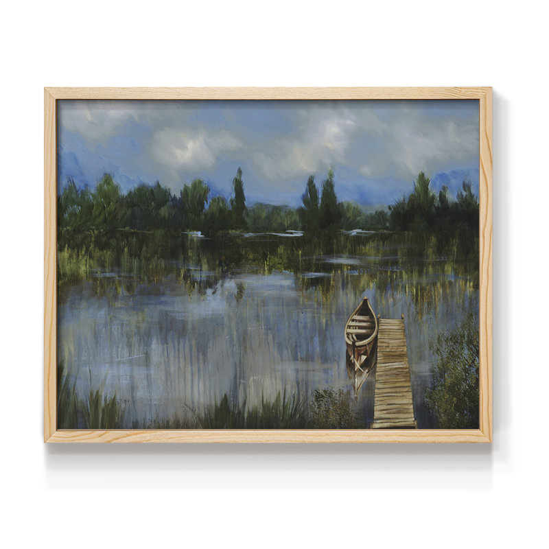 A Quiet Place -Framed Print - Restickable, Natural, 11" H x 14" W