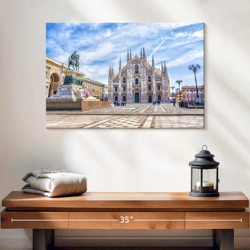 Nicci, la cathédrale de Milan, H 16 po x l 24 po