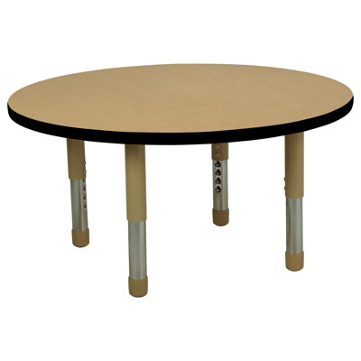 Round T-Mold Activity Table with Adjustable Tiny Tot Legs