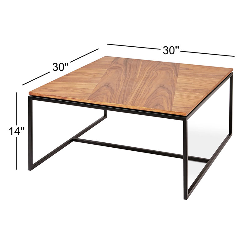 Tobias Coffee Table Square, Walnut