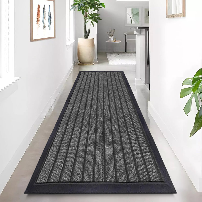 Non-Slip Indoor Doormat, Grey, 80cm W x 300cm L