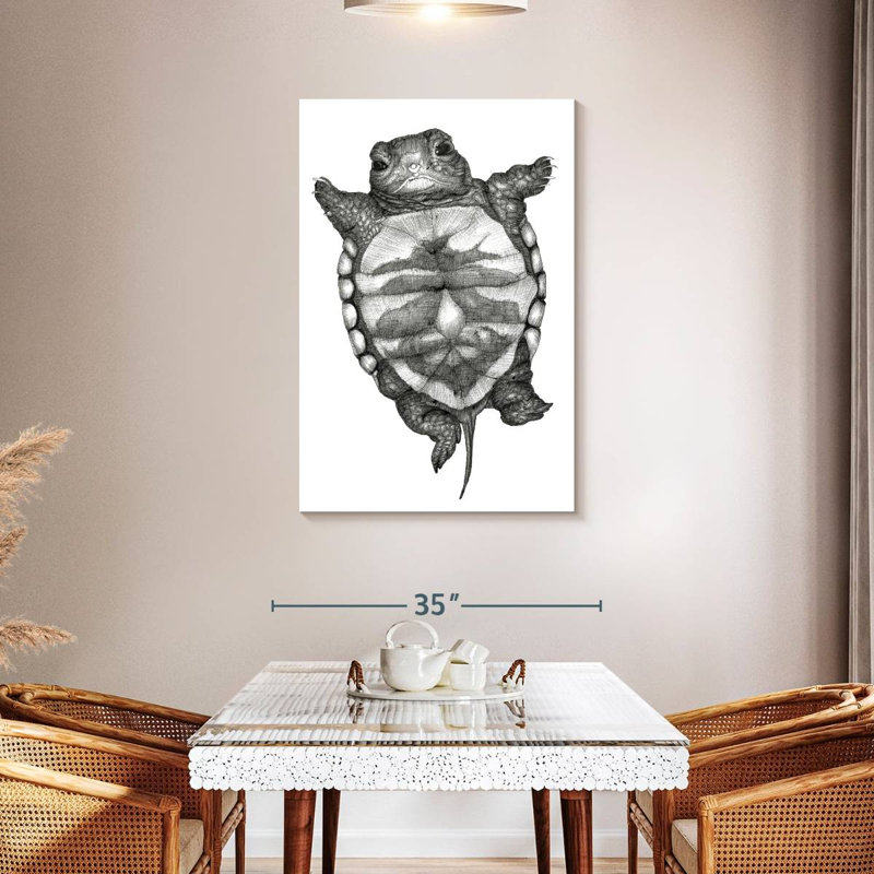 Petite tortue Brampt, H 45 po x l 30 po