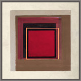 Overlapping Color 4' Framed Graphic Art Print on Glass