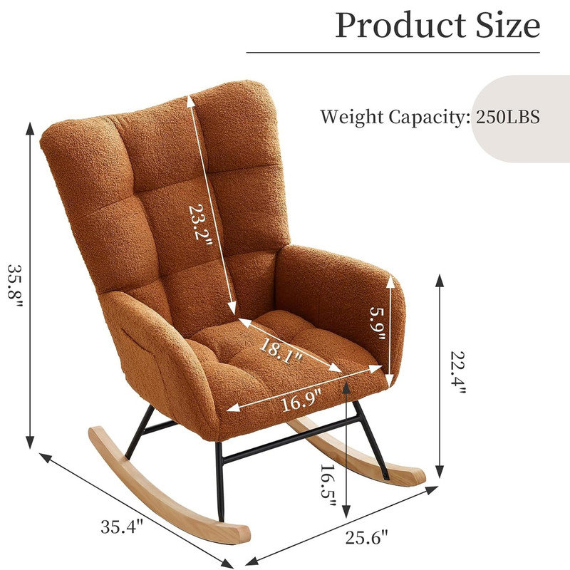 Rocking Chair, Brown