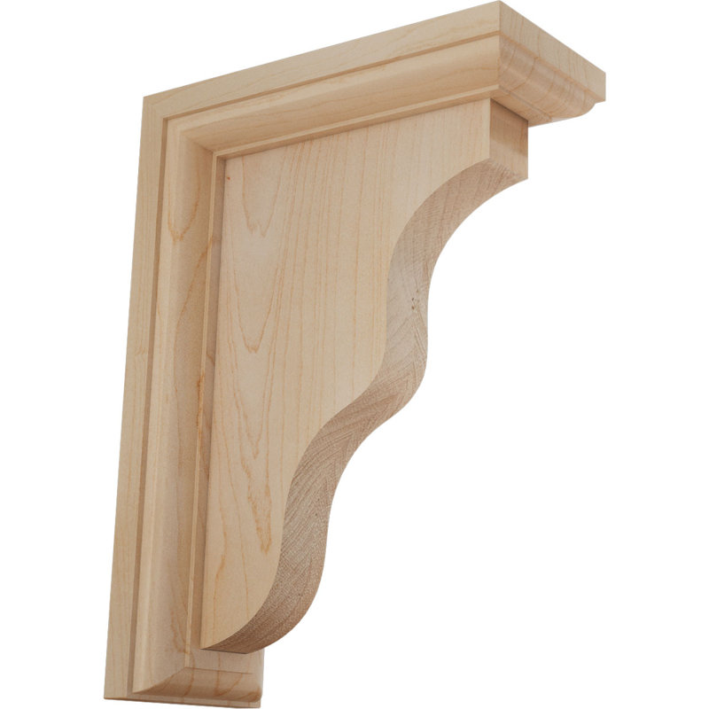 Support traditionnel Hamilton, Érable, H 7 po x l 2,25 po x P 5 po