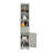 Modern Design Bathroom Cabinet In Grey - Freestanding With Drawer And Adjustable Shelf