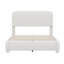 Structure de lit Boucle avec tête de lit ajustable et lit plateforme tapissier Cloud-54357917