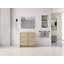 Meuble-lavabo de salle de bain, 36 po, contreplaqué, 1 pièce, autoportant, chêne