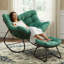 Chaise berçante de patio avec repose-pieds-1696083600