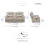 Causeuse inclinable en microfibre transitionnelle de 75 po Yasminda-1263954615