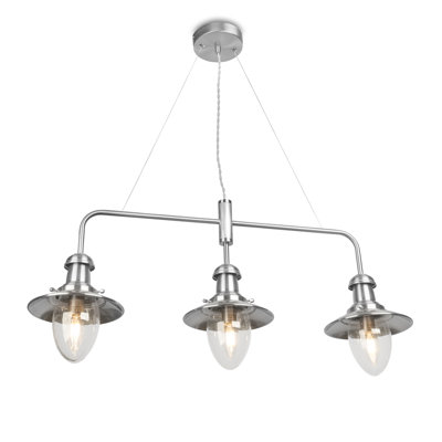 Brunner 3 - Light Bar Fisherman Lantern style Pendant Chandelier