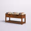 Banc de rangement en bois massif Vienna-821880357