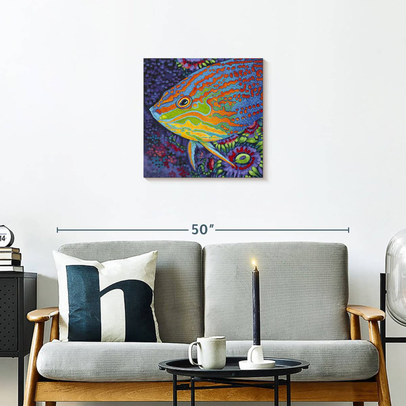 Brampt brillant poisson tropical I, H 20 po x l 20 po