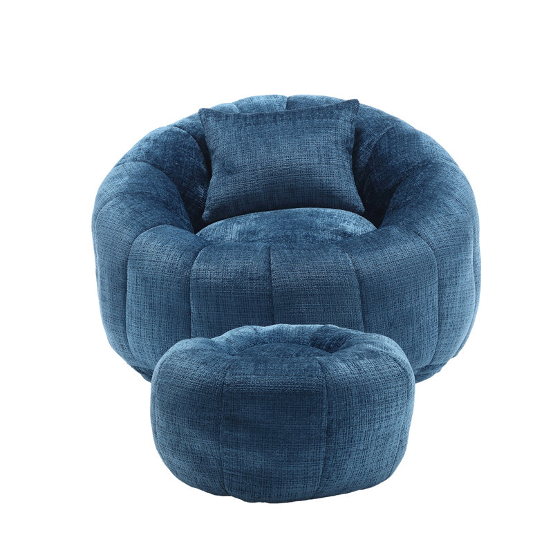 Modern Bean Bag Chairs, Peacock Blue