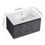 Meuble-lavabo mural flottant 30 po avec lavabo en céramique et porte d'armoire à fermeture en douceur