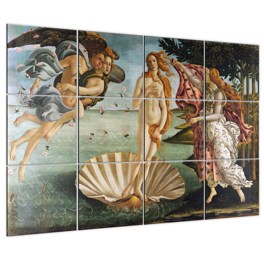 12-tlg. Poster Die Geburt der Venus von Sandro Botticelli