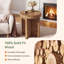 Table de bout ronde en bois massif 19,7 po-1140437908