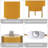10'' Dimmable 2-tier Yellow Pleated Fabric Shade Table Lamp with Natural Rubber Wood Base and E12 Lamp Holder, cULus Certified for Bedroom Nightstands, Living Room Side Tables, Home Offices or Entryways-1682551558