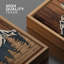 «Western Wood Effect Landscape Mountain Range Nature Forest Rustic Cabin Office Office», reproduction d'art sur toile encadrée-73333612-73333615