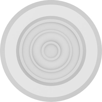 Standard Grayson Bullseye Rosette with Beveled Edge