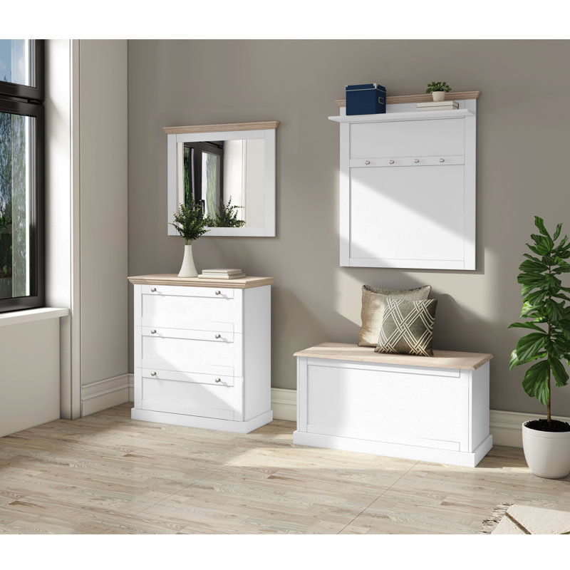 Rawls Blanket Chest, White/Oak