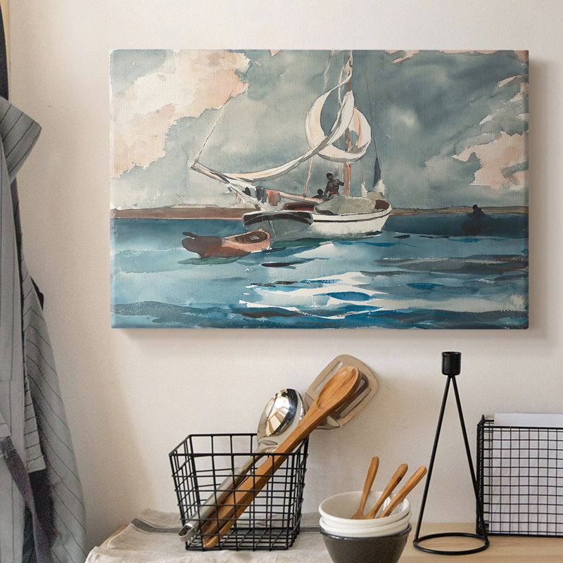 Sloop, Bermudes-Winslow Homer-Gallery, toile tendue-1899, 8 x 12