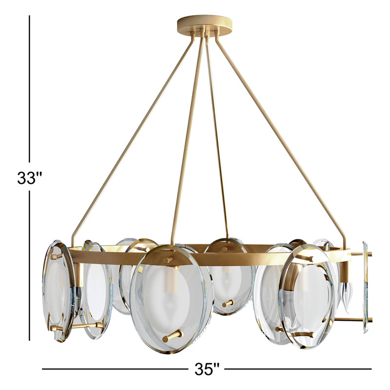 Iron 8-Light Chandelier