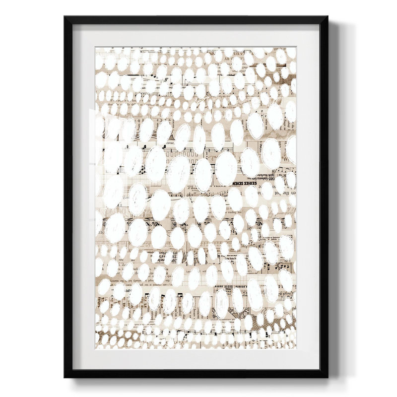 Motif rétro III - impression encadrée, H 28,5 po x l 20,5 po, Noir