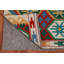 Tapis de couloir oriental multicolore en laine Kilim 3 x 16
