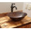 Rustic 17" Oval Copper Vessel Bathroom Sink