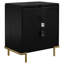 Table de chevet 3 tiroirs Maxine - noir-857782170