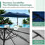 Grand parasol de patio extérieur 180 po x 108 po avec base-1257964030