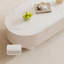 Simple table ovale en pierre