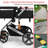 Convertible Baby Stroller for Travel, Folding High Landscape Infant Carriage,Pink-125304460