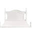 Lit simple traditionnel en blanc classique - tête de lit en bois, rails et lattes-720972247