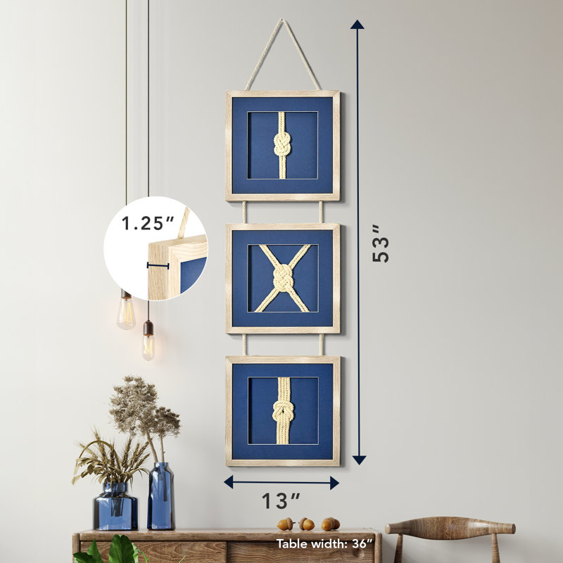 Ensemble de 3 décorations murales