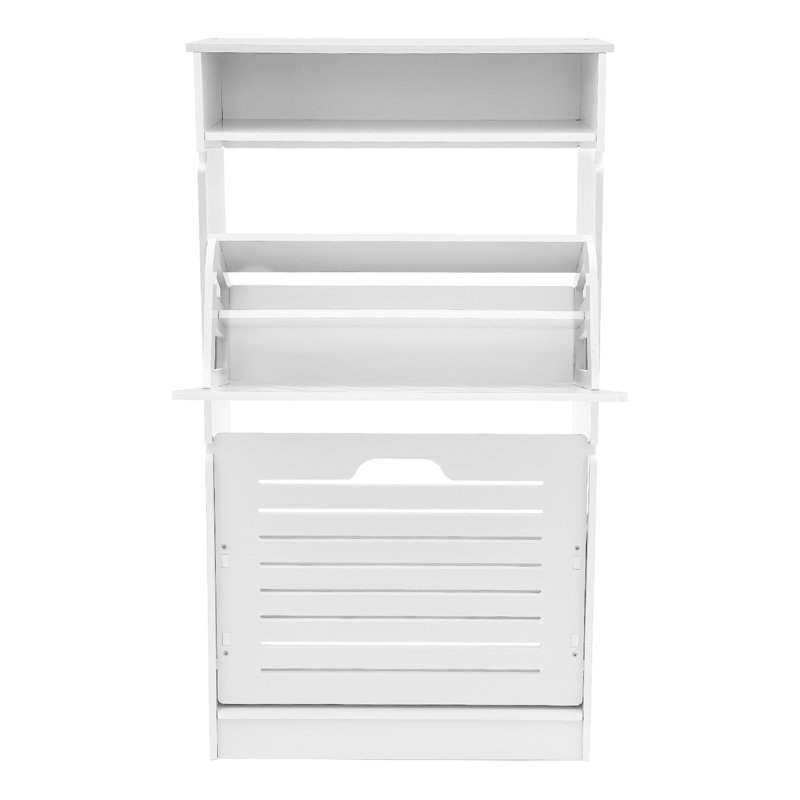 2-Drawer Flip Down Shoe Cabinet Shoe Cabinet For Entryway Shoe Organizer Cabinet