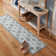 Town & Country Everyday Avani Medallion Everwash Washable Non-Slip Backing Area Rug Gray