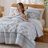 3-Piece Full/Queen Quilt Set,Aqua