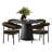 Heckman 5-Pieces Round Dining Table Sets-129451624