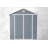 6x8 Resin Outdoor Storage Shed With Window Grey