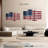 Borges US Flag On Wooden Slats-108866401