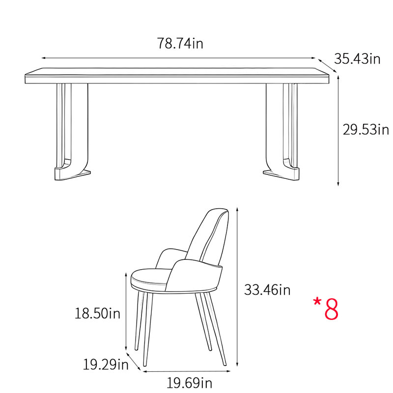 Ensembles de table luxueux de style italien, Noir, noir, noir, noir