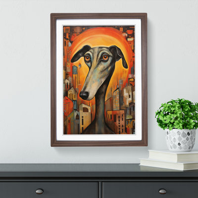 Greyhound Orphism No.2 - Framed Print