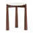 Plateau blanc / base brune