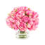 Peony Bouquet In Glass Vase