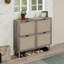 Range-chaussures 4 portes, armoire de rangement pour chaussures moderne autoportante, pour vestibule